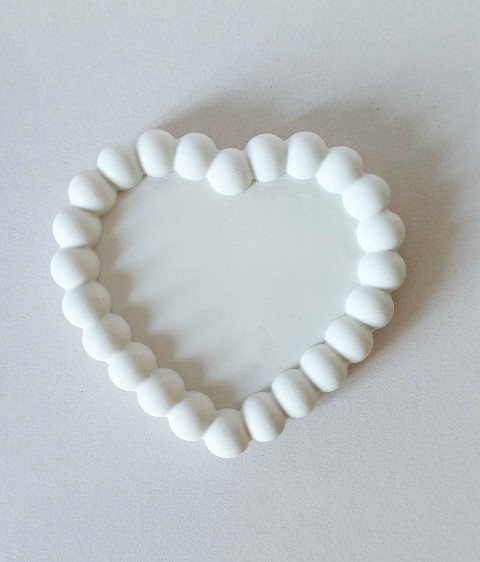 Cuore, vassoio portaoggetti "bolle"