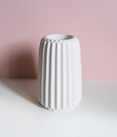 Vaso decorativo a righe